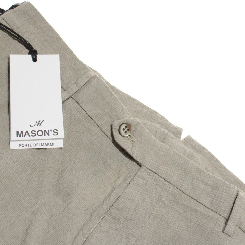 Mason's NWT Chinos / Casual Pants Size 54 (US 38) New York in Beige Cotton Blend